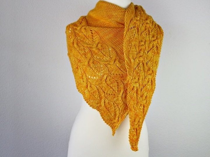 Sunflower Shawl Knitting Pattern