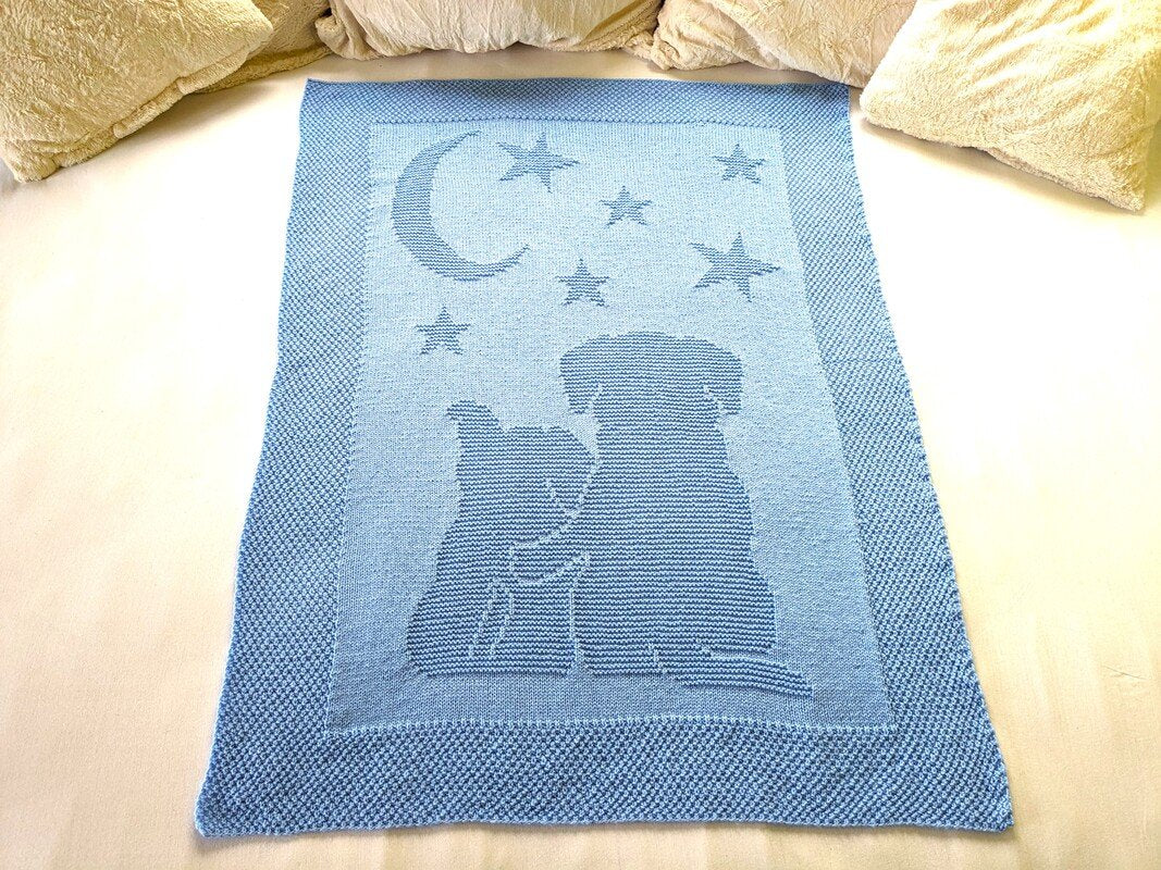 Night Sky Baby Blanket Knitting Pattern