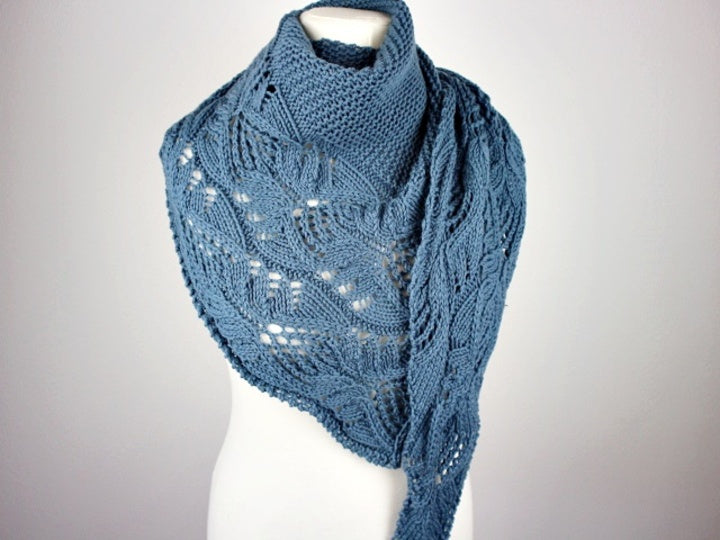 Leaf Lace Shawl Knitting Pattern