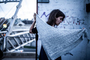 Lavender Lace Triangle Shawl Knitting Pattern