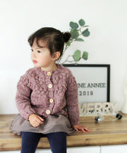 Bubble Yoke Kids Cardigan Knitting Pattern