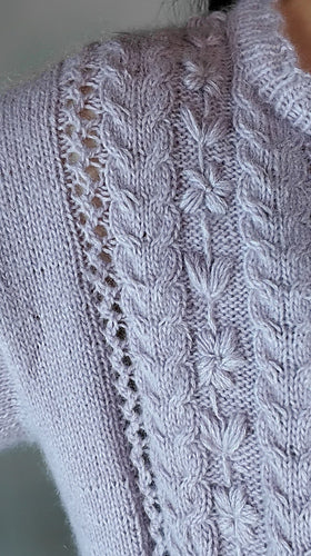Lace Panel Cardigan Knitting Pattern