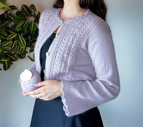 Lace Panel Cardigan Knitting Pattern