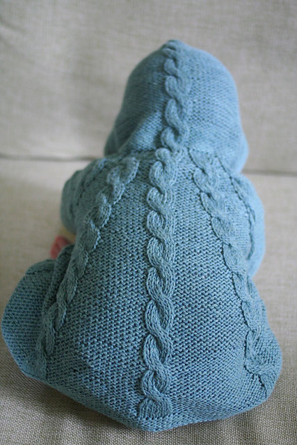 Cable Hoodie Knitting Pattern