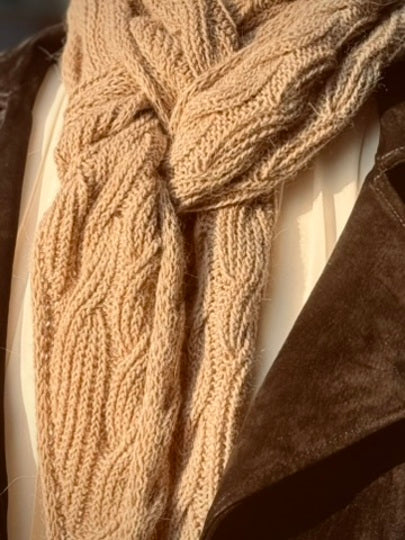 Wavy Cable Scarf Knitting Pattern