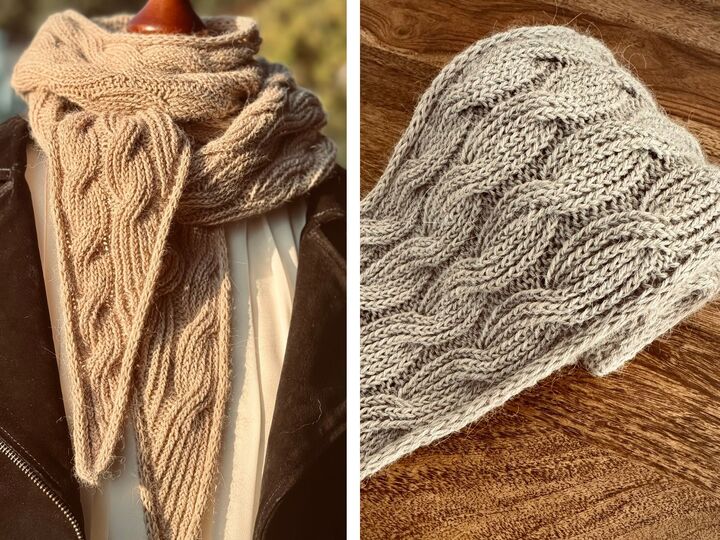 Wavy Cable Scarf Knitting Pattern