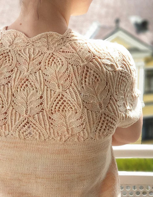 Lace Yoke Tee Knitting Pattern