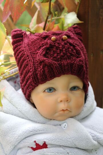 Owl Hat Knitting Pattern