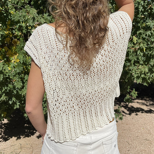 Easy Lace Top Knitting Pattern