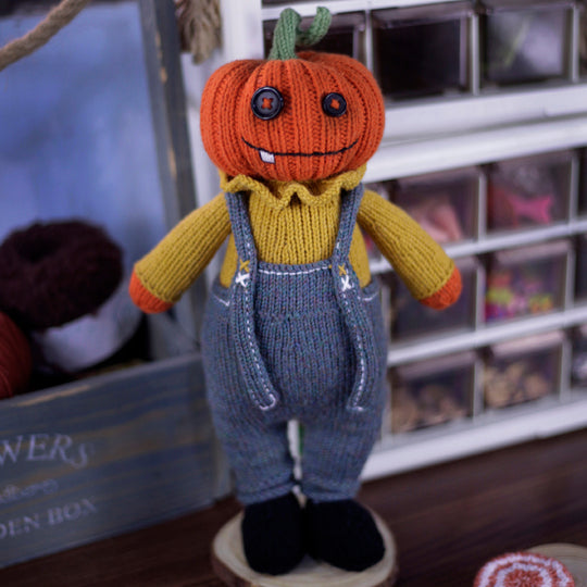 Halloween Pumpkin Doll Knitting Pattern
