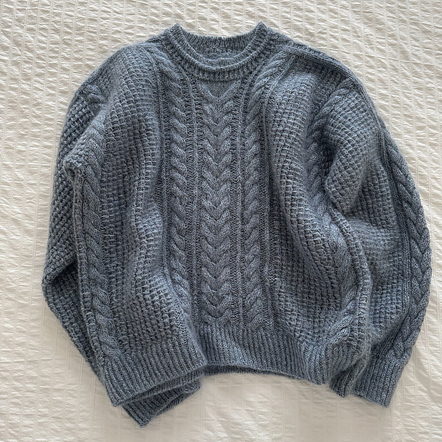 Saddle Cable Sweater Knitting Pattern