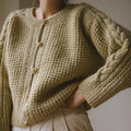 Textured Cable Cardigan Knitting Pattern