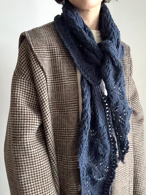 Lace Crescent Shawl Knitting Pattern
