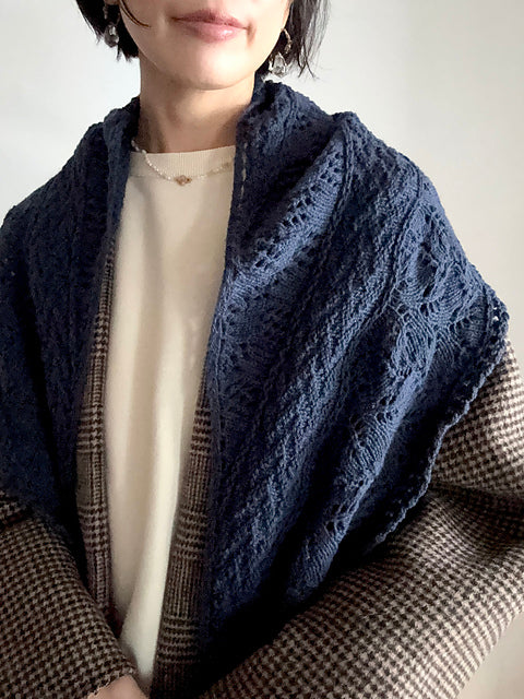 Lace Crescent Shawl Knitting Pattern