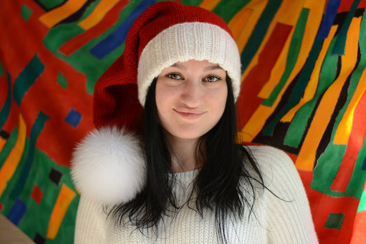 Santa Claus Hat Knitting Pattern