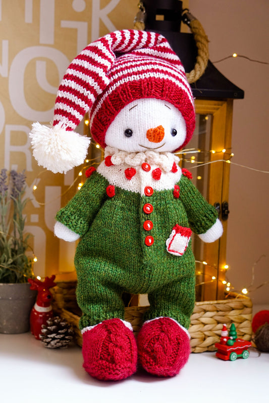 Snowman Knitting Pattern