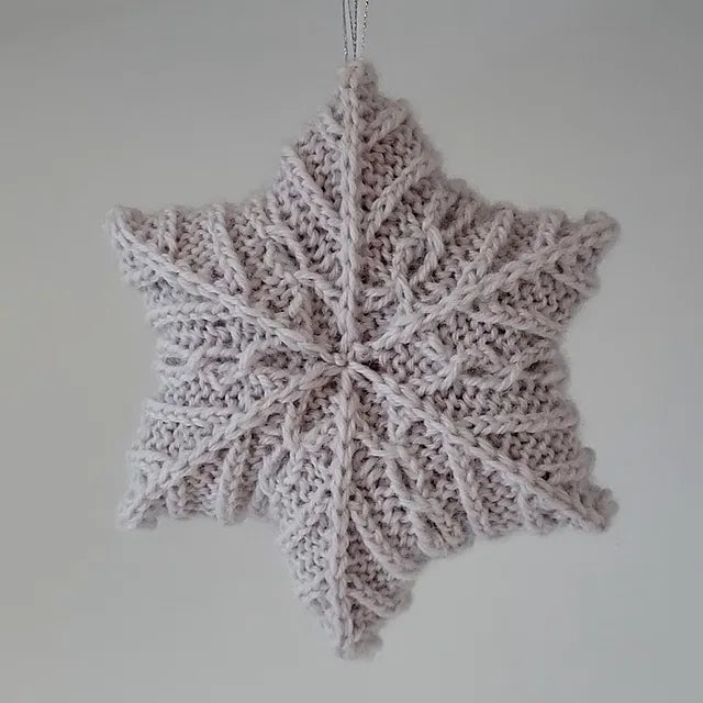 3D Snowflake Knitting Pattern