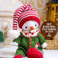 Snowman Knitting Pattern