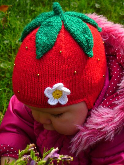 Strawberry Hat Knitting Pattern