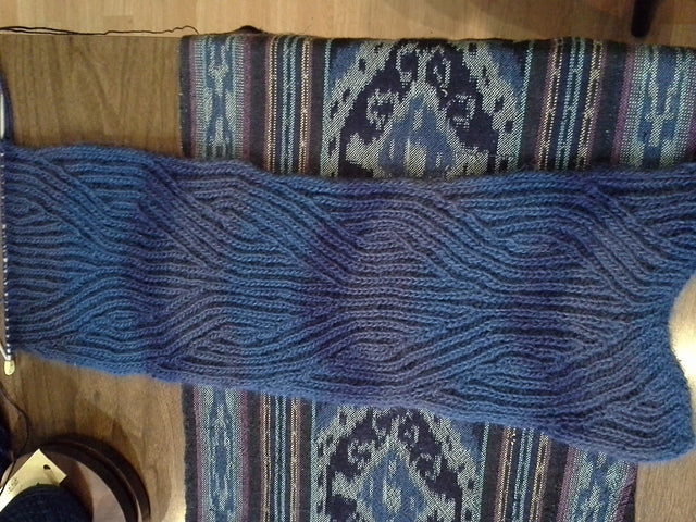 Hegg Braid Scarf Knitting Pattern