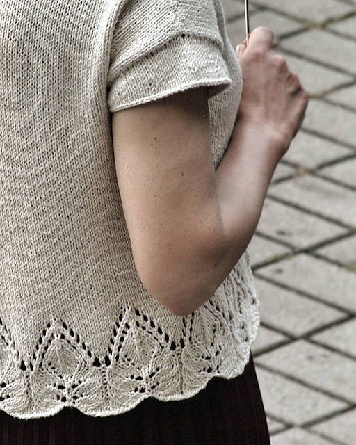 Lace Hem Tee Knitting Pattern