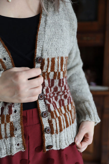 Button Neck Cardigan Knitting Pattern