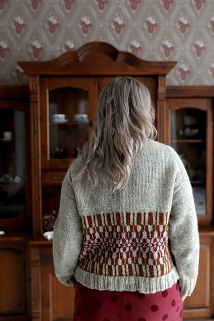 Button Neck Cardigan Knitting Pattern