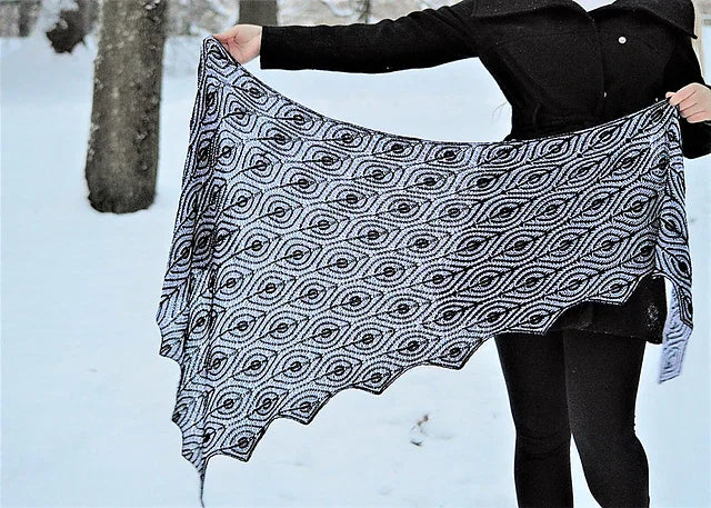 Brioche Shawl Knitting Pattern