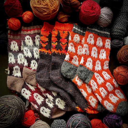 Spooky Socks Knitting Pattern